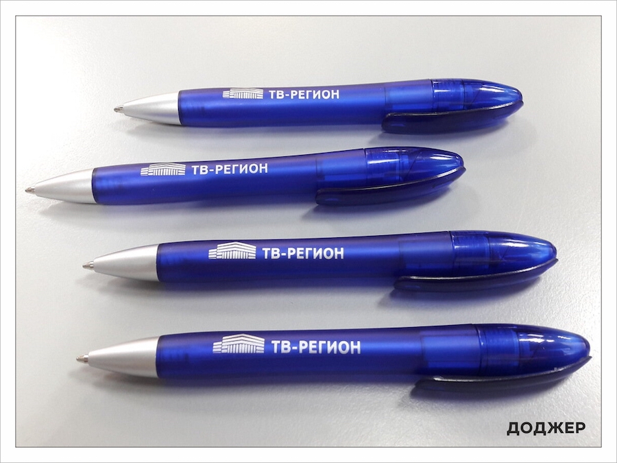 Двухцветная печать на ручках